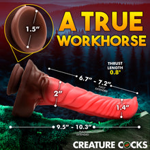 Load image into Gallery viewer, Deluxe Centaur Thrusting & Vibrating Silicone Dildo-6
