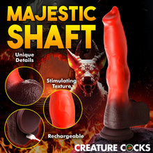 Load image into Gallery viewer, Ramming Hound Thrusting & Vibrating Silicone Dildo-4