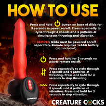 Load image into Gallery viewer, Ramming Hound Thrusting & Vibrating Silicone Dildo-6