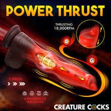 Load image into Gallery viewer, Ramming Hound Thrusting & Vibrating Silicone Dildo-3