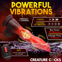 Load image into Gallery viewer, Ramming Hound Thrusting & Vibrating Silicone Dildo-5