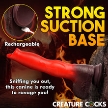 Load image into Gallery viewer, Ramming Hound Thrusting & Vibrating Silicone Dildo-2
