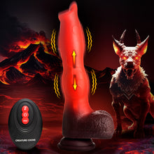 Load image into Gallery viewer, Ramming Hound Thrusting & Vibrating Silicone Dildo-0