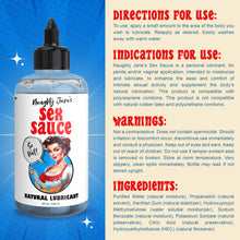 Load image into Gallery viewer, Naughty Jane's Sex Sauce Natural Lubricant - 8oz-7