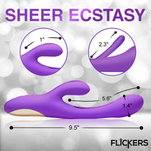 Load image into Gallery viewer, Tri Flick Silcione Flicking Rabbit Vibrator-3