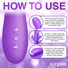 Load image into Gallery viewer, Tri Flick Silcione Flicking Rabbit Vibrator-7