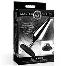 Load image into Gallery viewer, Butt Slut Metal & Silicone Butt Plug-8