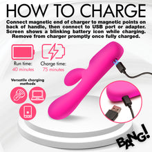 Load image into Gallery viewer, Silicone Rabbit Vibrator with Digital Display-6