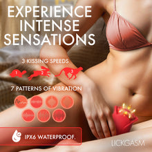 Load image into Gallery viewer, Sweet Kiss Kissing and Vibrating Clitoral Stimulator - Red-2