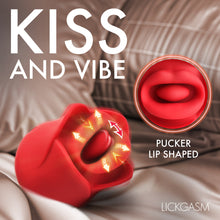 Load image into Gallery viewer, Sweet Kiss Kissing and Vibrating Clitoral Stimulator - Red-3