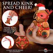 Load image into Gallery viewer, Holiday Bondage Bear Keychain - White-2