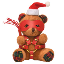 Load image into Gallery viewer, Holiday Bondage Bear Keychain - White-5