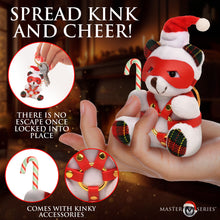 Load image into Gallery viewer, Holiday Bondage Bear Keychain - Brown-2