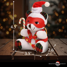 Load image into Gallery viewer, Holiday Bondage Bear Keychain - Brown-3