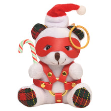 Load image into Gallery viewer, Holiday Bondage Bear Keychain - Brown-5