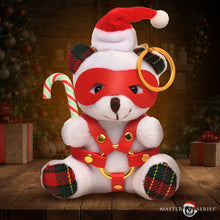 Load image into Gallery viewer, Holiday Bondage Bear Keychain - Brown-0