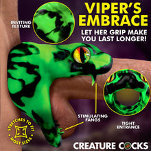 Load image into Gallery viewer, Master Cobra Silicone Cock Ring - Green-1