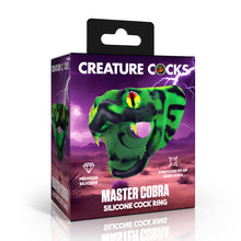 Load image into Gallery viewer, Master Cobra Silicone Cock Ring - Green-4