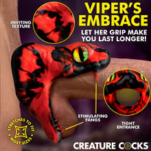 Load image into Gallery viewer, Master Cobra Silicone Cock Ring - Red-1