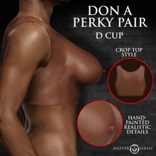 Load image into Gallery viewer, Perky Pair D-Cup Silicone Breasts - Dark-1