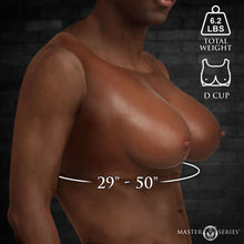 Load image into Gallery viewer, Perky Pair D-Cup Silicone Breasts - Dark-3