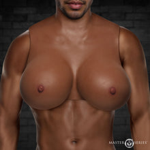 Load image into Gallery viewer, Perky Pair G-Cup Silicone Breasts - Dark-0