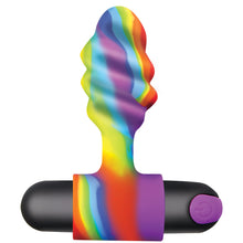 Load image into Gallery viewer, Vibrating Rainbow Butt Plug-5