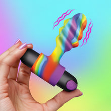 Load image into Gallery viewer, Vibrating Rainbow Butt Plug-0
