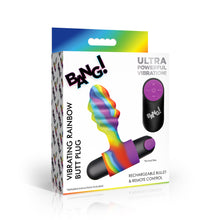 Load image into Gallery viewer, Vibrating Rainbow Butt Plug-6