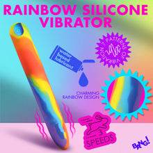 Load image into Gallery viewer, Rainbow Silicone Vibrator-1