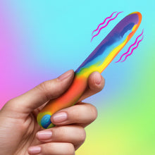 Load image into Gallery viewer, Rainbow Silicone Vibrator-0
