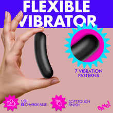 Load image into Gallery viewer, Flexible Silicone Bullet - Black-1