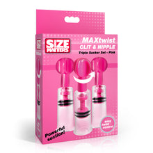 Load image into Gallery viewer, MAXtwist Clit & Nipple Triple Sucker Set - Pink-5