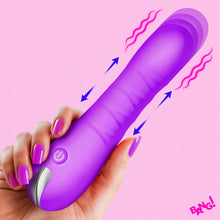 Load image into Gallery viewer, New Thrusting Silicone Dildo - Purple-0