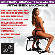 Load image into Gallery viewer, Deluxe Bangin Bench with Sex Machine