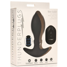 Load image into Gallery viewer, Rim Slide 10X Sliding Ring Silicone Butt Plug with Remote-11