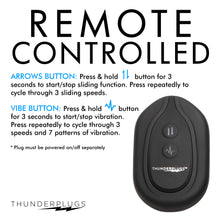 Load image into Gallery viewer, Rim Slide 10X Sliding Ring Silicone Butt Plug with Remote-7