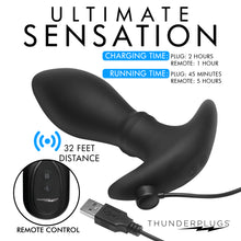 Load image into Gallery viewer, Rim Slide 10X Sliding Ring Silicone Butt Plug with Remote-8