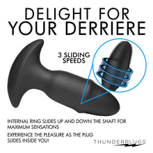 Load image into Gallery viewer, 10X Sliding Ring Silicone Missile Plug with Remote-5