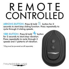 Load image into Gallery viewer, 10X Sliding Ring Silicone Missile Plug with Remote-7