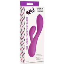 Load image into Gallery viewer, 10X Flexible Silicone Rabbit Vibrator - Purple-10