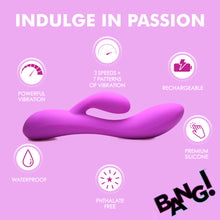 Load image into Gallery viewer, 10X Flexible Silicone Rabbit Vibrator - Purple-4