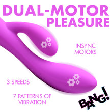 Load image into Gallery viewer, 10X Flexible Silicone Rabbit Vibrator - Purple-5