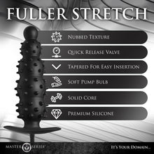 Load image into Gallery viewer, Ass Puffer Nubbed Inflatable Silicone Anal Plug-3