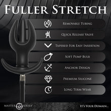 Load image into Gallery viewer, Ass Bound Anchor Inflatable Silicone Anal Plug-3