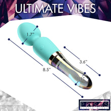 Load image into Gallery viewer, 10X Turquoise Dual Ended Silicone and Glass Wand-3