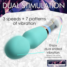Load image into Gallery viewer, 10X Turquoise Dual Ended Silicone and Glass Wand-5