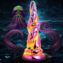 Load image into Gallery viewer, Enchantress Rainbow Glass Dildo-0