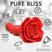Load image into Gallery viewer, 10X Rose Twirl Vibrating and Rotating Silicone Anal Beads-4