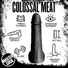Load image into Gallery viewer, Moby Huge 2 Foot Tall Super Dildo - Black-4